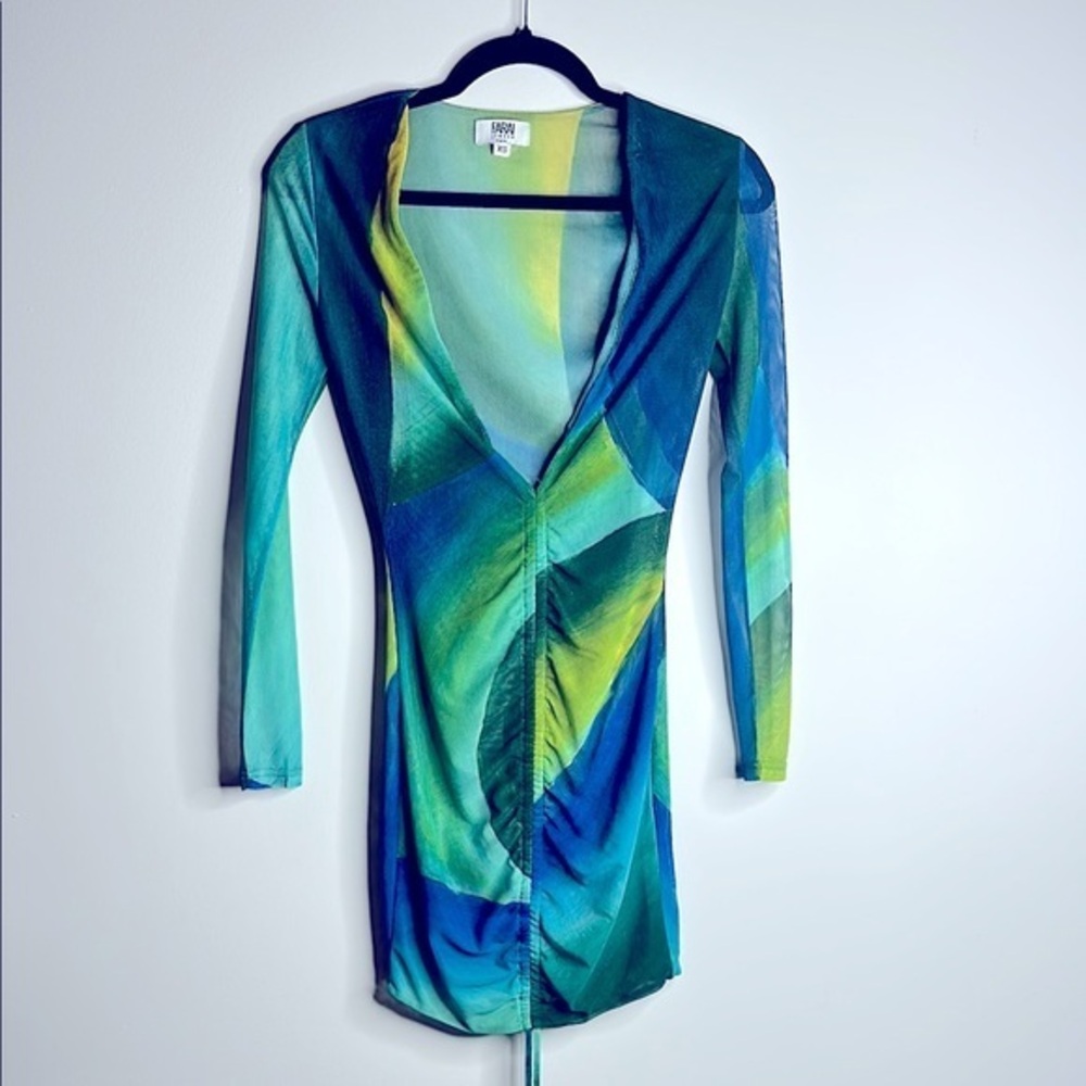 Colorful Long Sleeve Dress